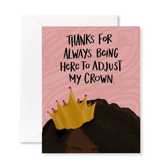 Greeting Card; Crown Adjuster