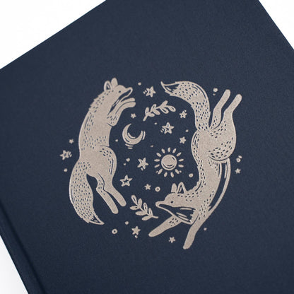 Notebook; TN Dot Grid: Forest Foxes