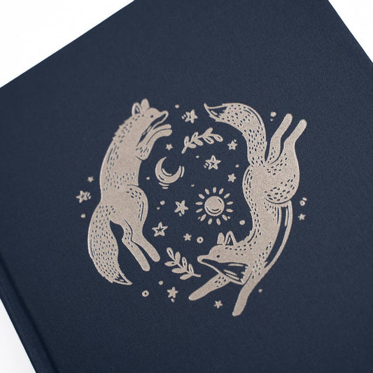 Notebook; TN Dot Grid: Forest Foxes