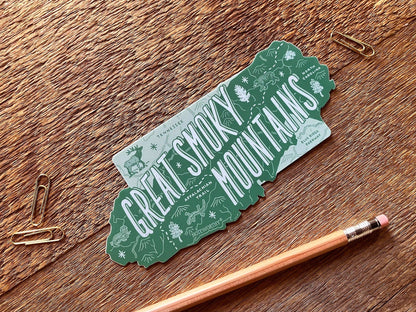 Vinyl Sticker; Great Smoky Mountains