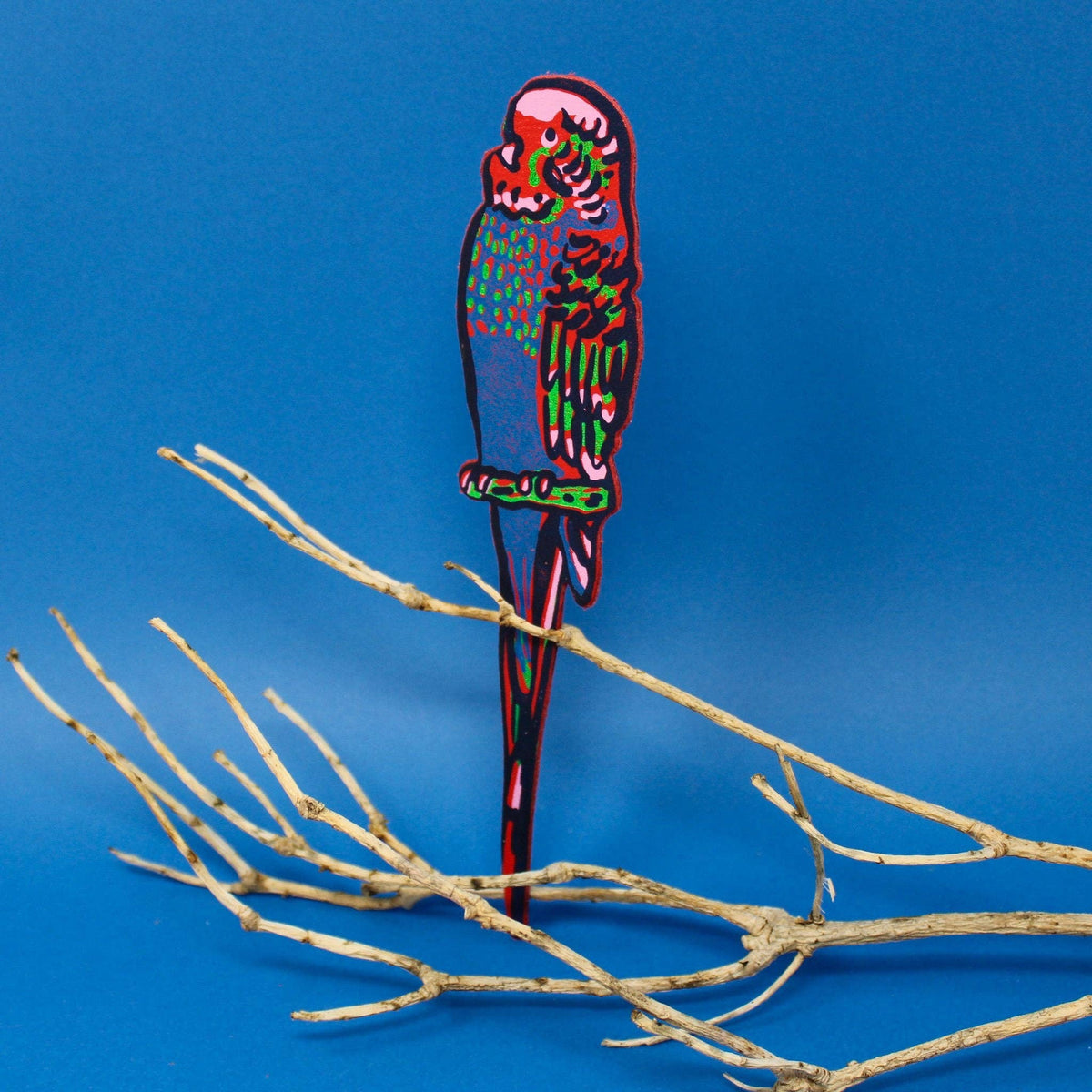 Leather Bookmark; Budgie | Ark Colour Design