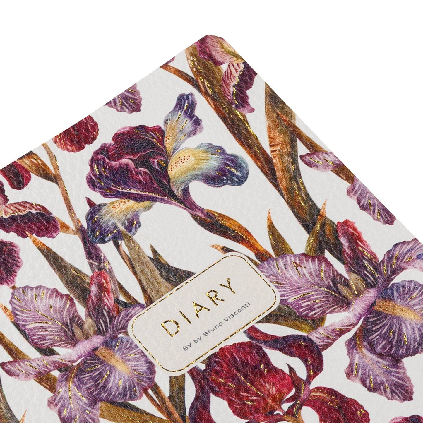 A5 Daily Planner; Irises (Vegan Leather)