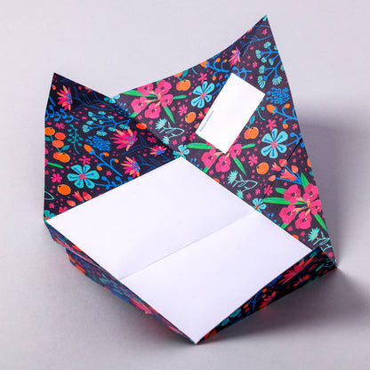 Folding Letter Set; Midnight Garden Pigeon | Pigeon Posted