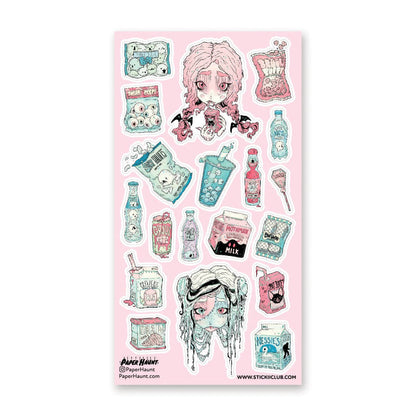 Stickii Sticker Sheet; Monster Munchies