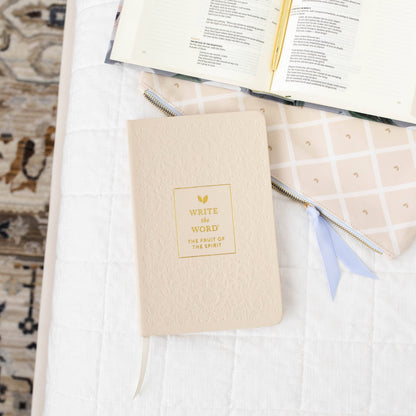 Journal; Write the Word Fruit of the Spirit Natural Linen | Cultivate What Matters
