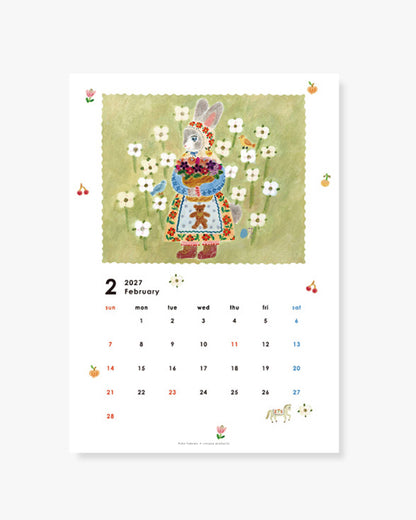 Wall Calendar; Aiko Fukawa 2027 | Her Winter Flowers