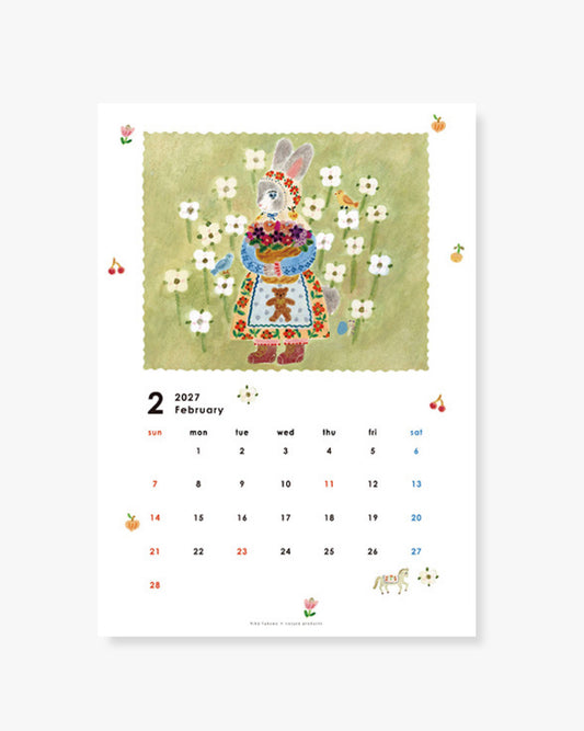 Wall Calendar; Aiko Fukawa 2027 | Her Winter Flowers