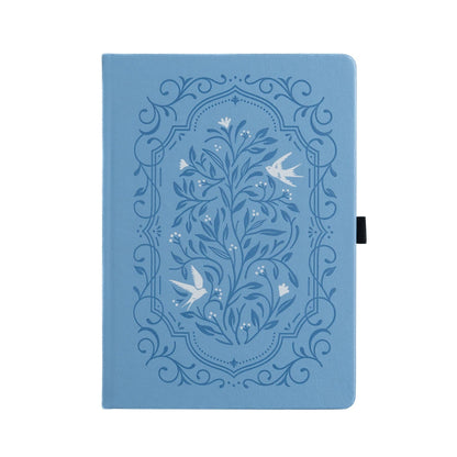 Dot Grid Notebook; Songbird In Blue