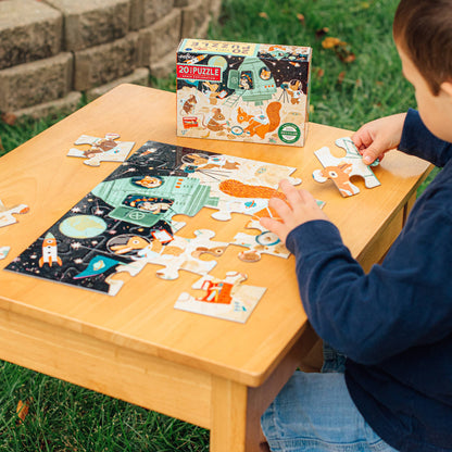 Eeboo Puzzle; Space Exploration (20 Piece Puzzle)