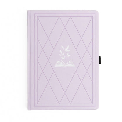 Reading Journal; Vintage Library in Lilac