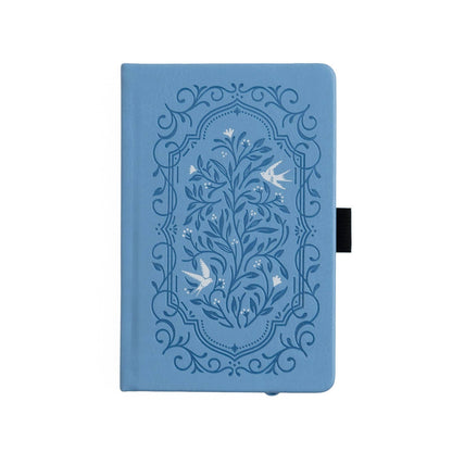 Dot Grid Notebook; Songbird In Blue