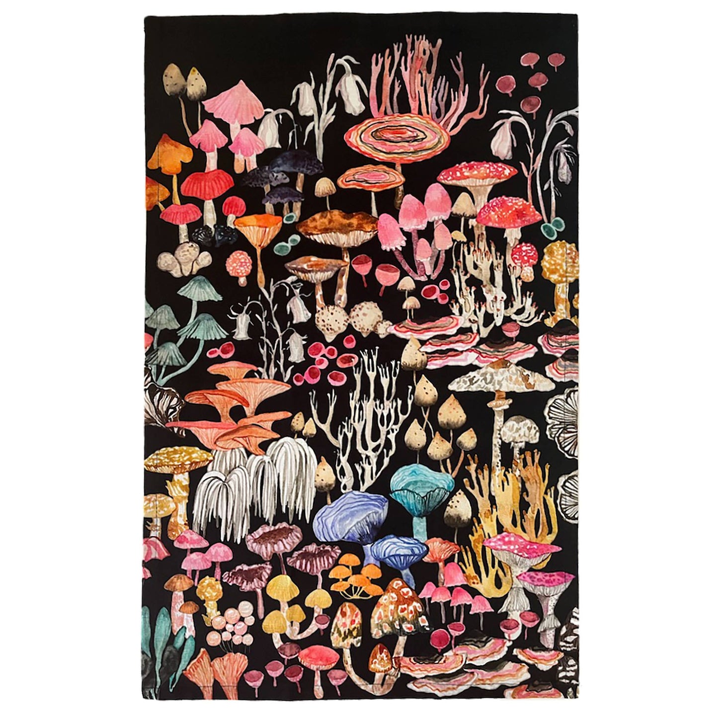Tea Towel; Mushroom Magic By BETSY OLMSTED