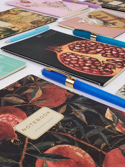 A5 Notebook; Pom on the Vine - BV by Bruno Visconti