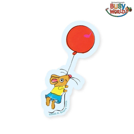 Vinyl Sticker; Richard Scarry® Mouse Balloon
