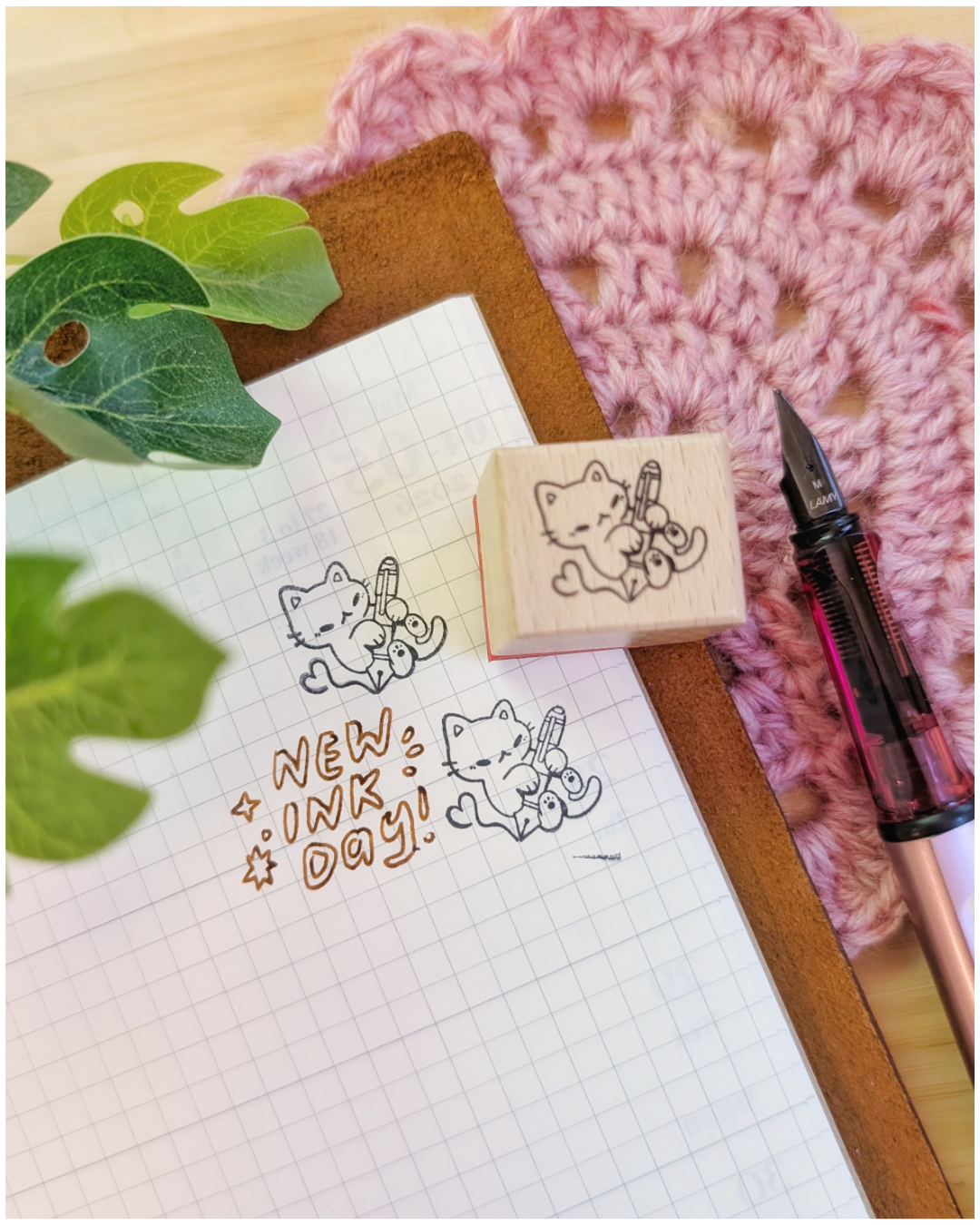 Wood Stamp; New Ink Day | CC's Art Café