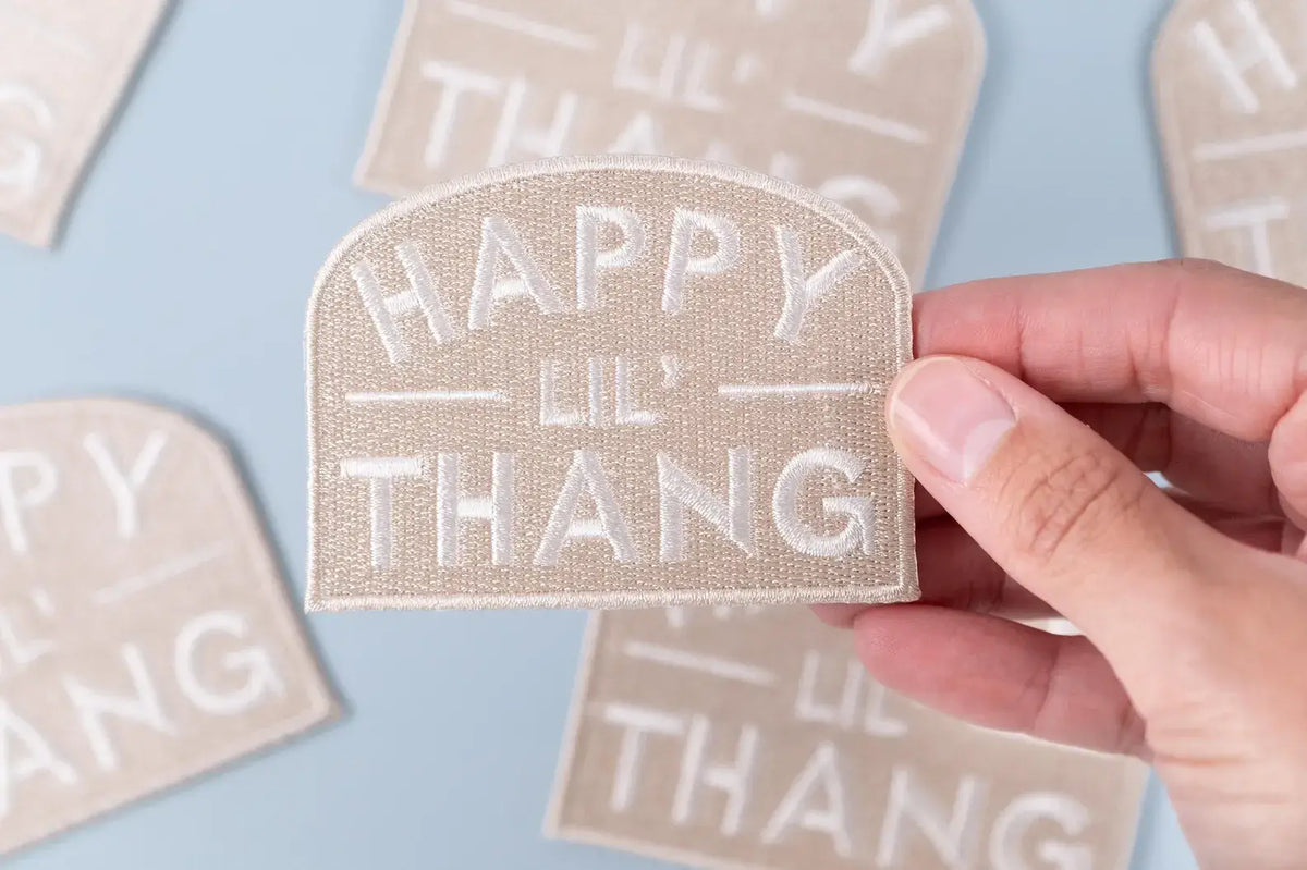 Iron-On Patch; Happy Lil' Thang | Field Trip Threads