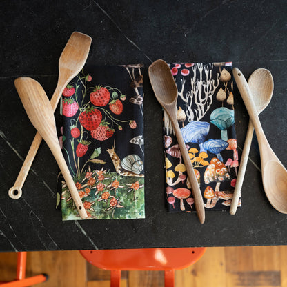 Tea Towel; Mushroom Magic By BETSY OLMSTED