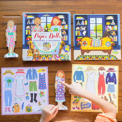 Eeboo Paper Doll Set; Explorer and Botanist