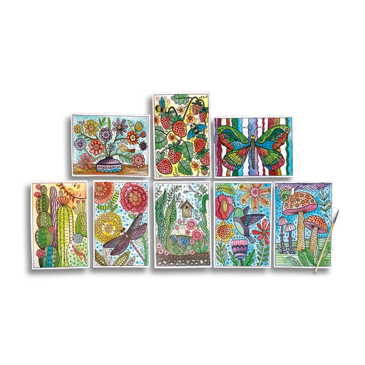 Ooly Hidden Colors: Magic Paint Sheets - Magic Nature (9 PC Set)