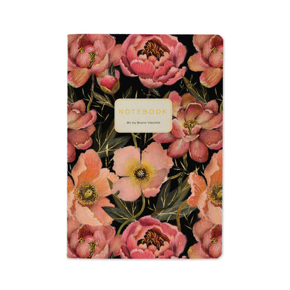 A5 Notebook; Pink Blossoms - BV by Bruno Visconti