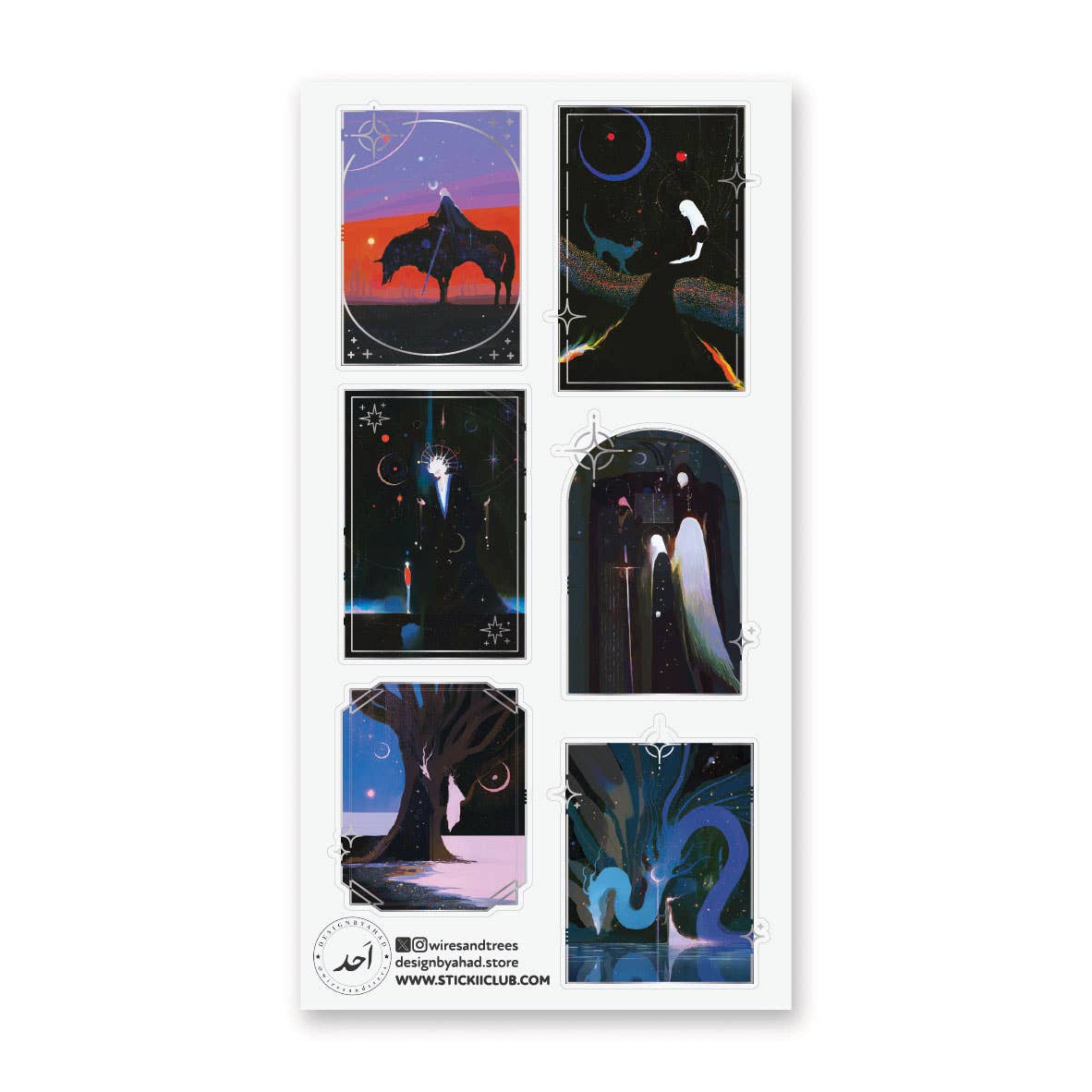 Sticker Sheet; Between Worlds
