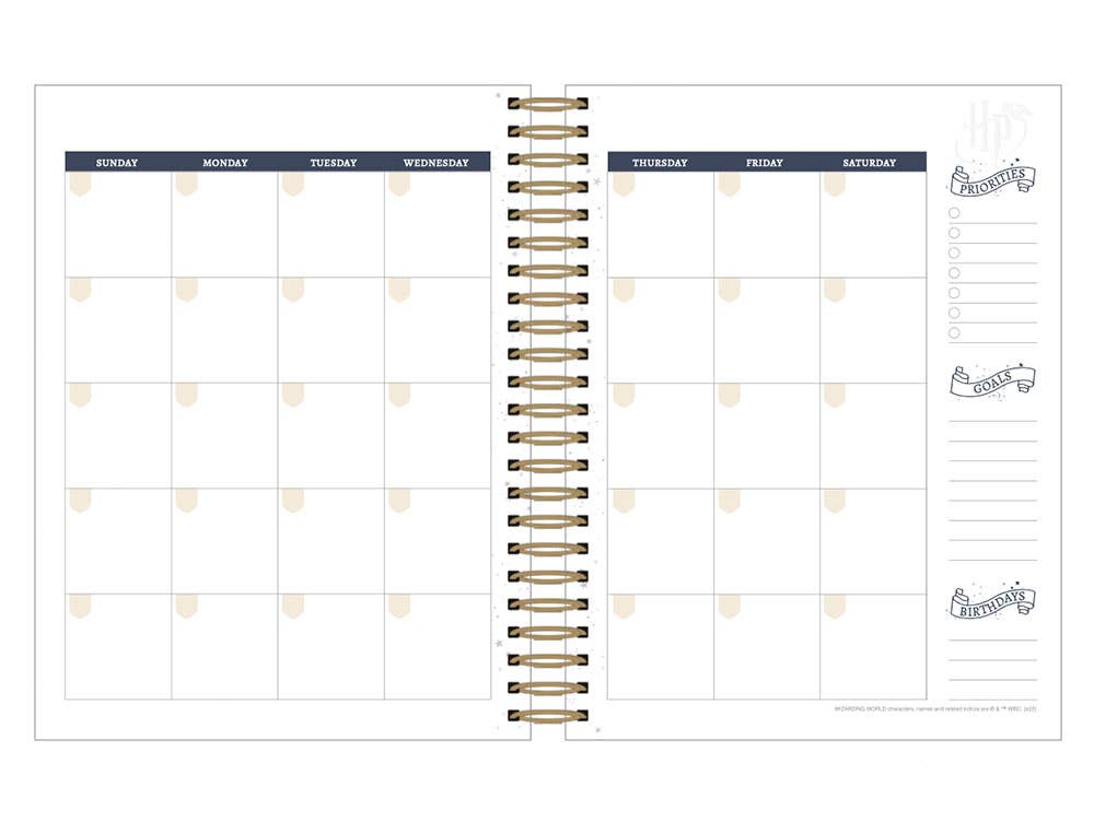 Planner Set; Harry Potter Weekly - Undated Navy Constellation