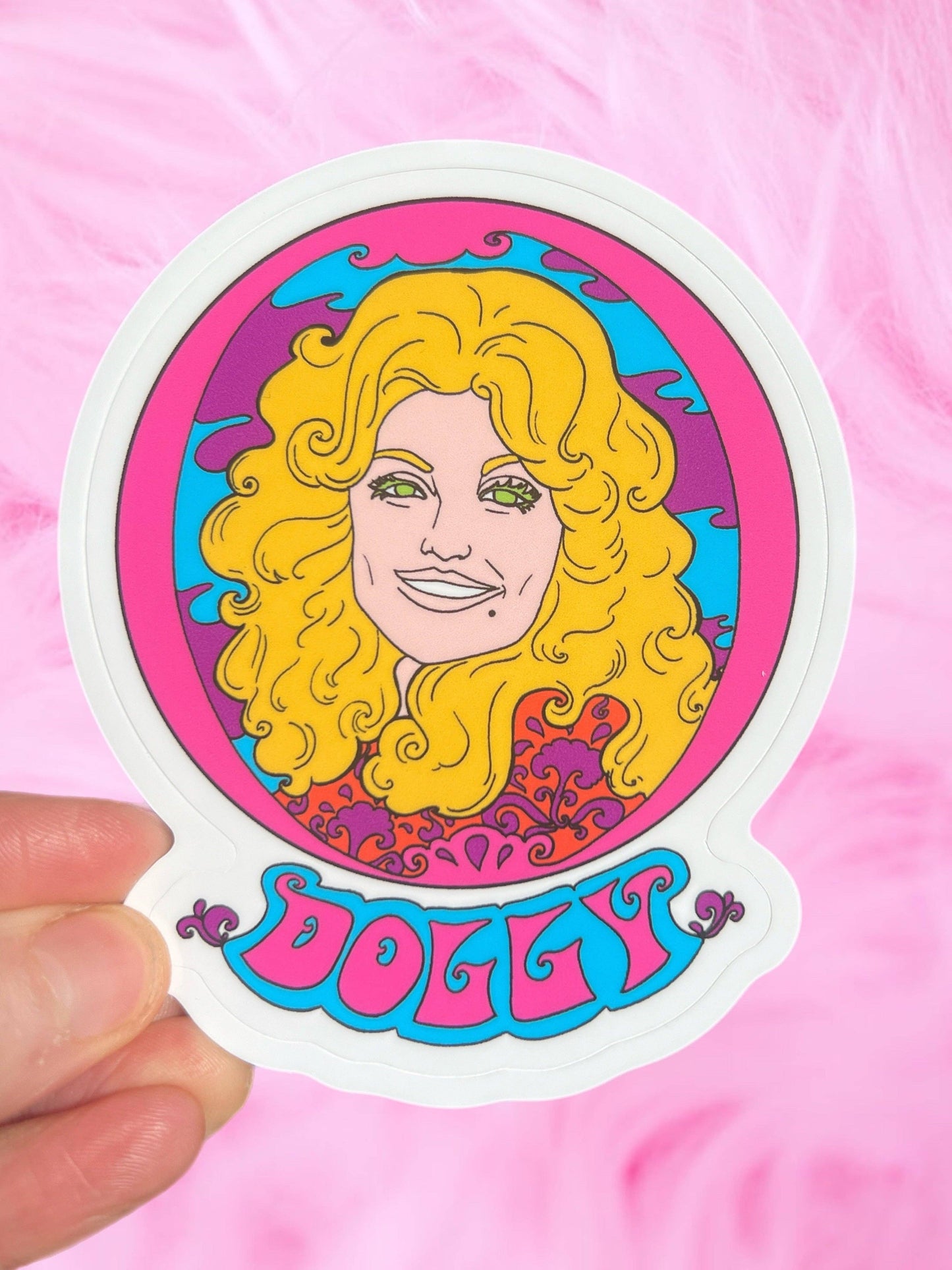 Vinyl Sticker; Dolly Parton (3 Inch)