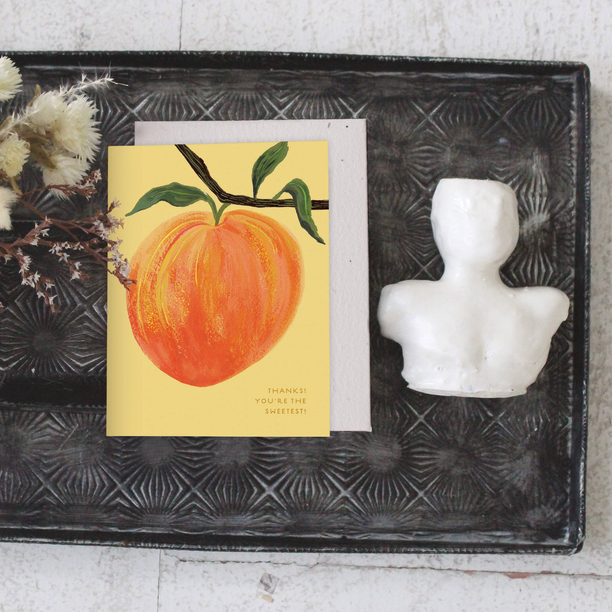 Thank You Card; Peach | Seedlings