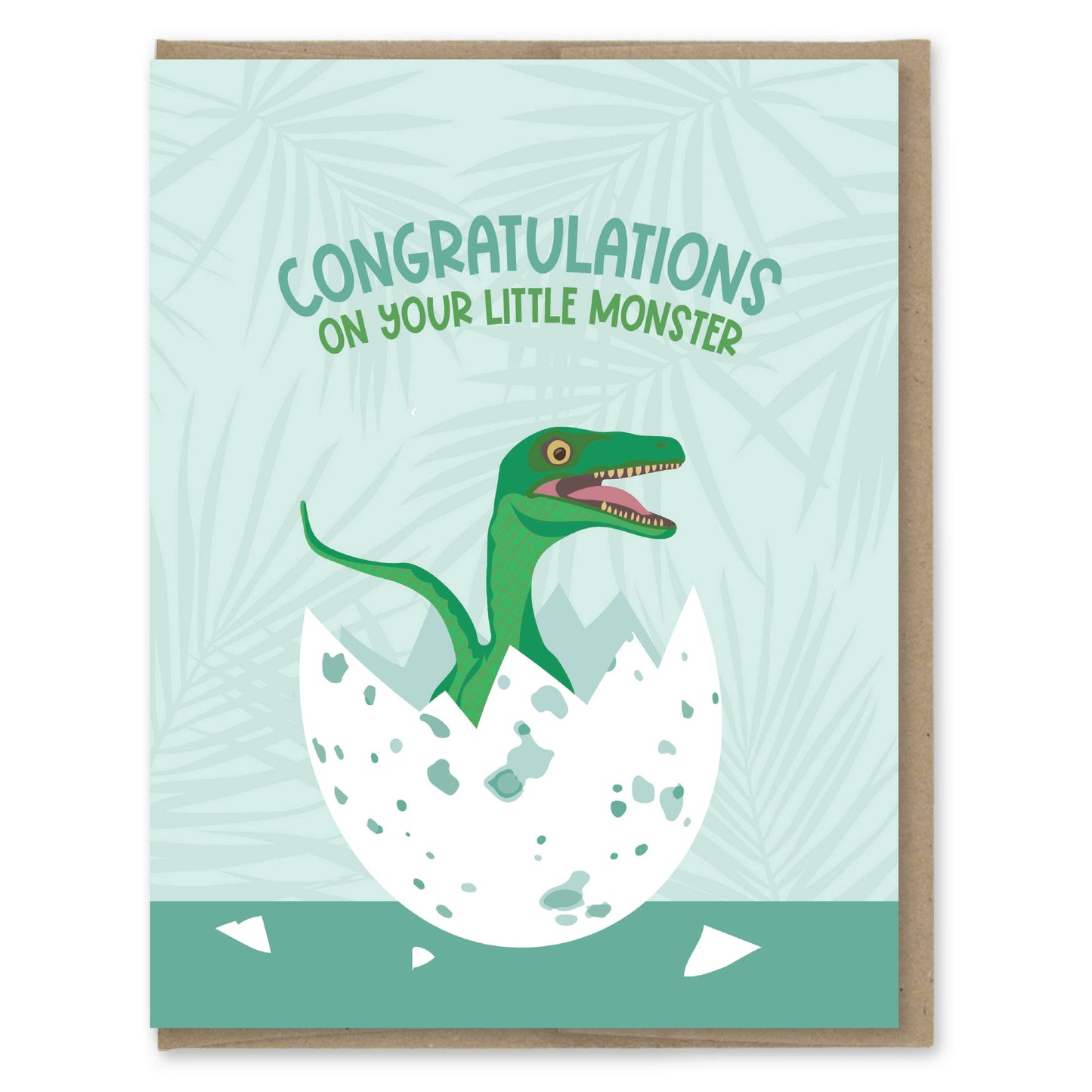Baby Card; Little Monster Dino