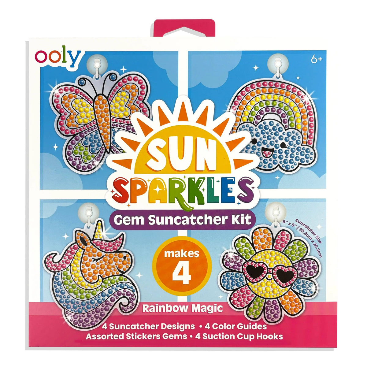 OOLY Sun Sparkles Gem Suncatcher Kit | Rainbow Magic