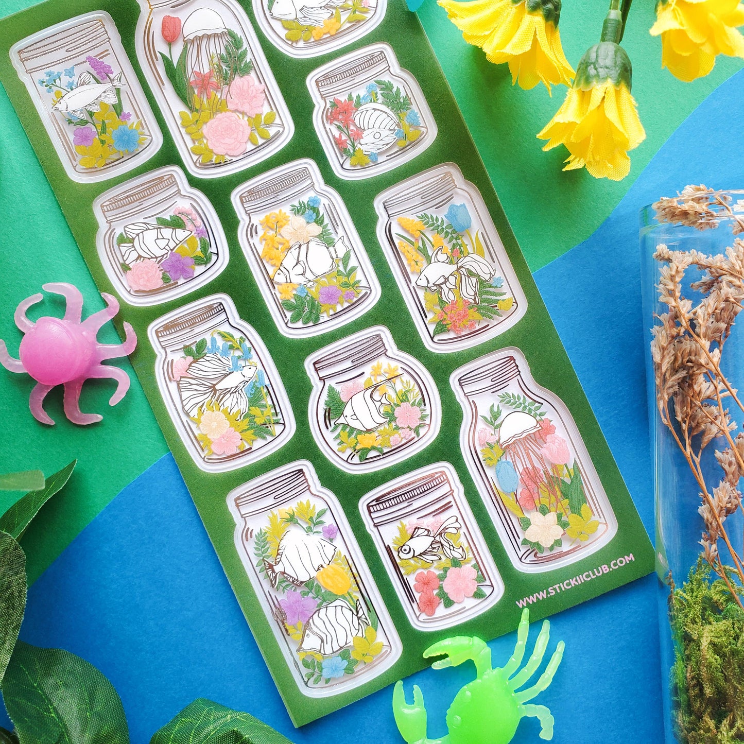 Stickii Sticker Sheet; Aquarium Terrariums