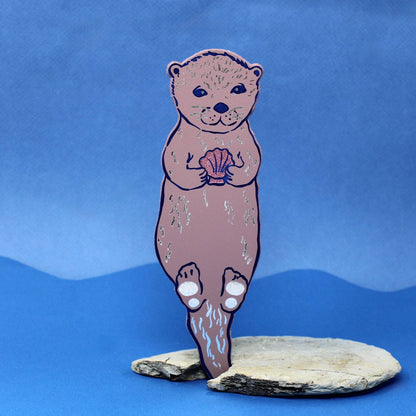 Leather Bookmark; Otter | Ark Colour Design