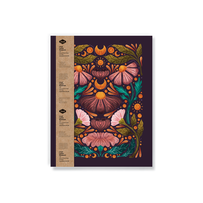 Notebook; Midnight Blooms (Medium Layflat)