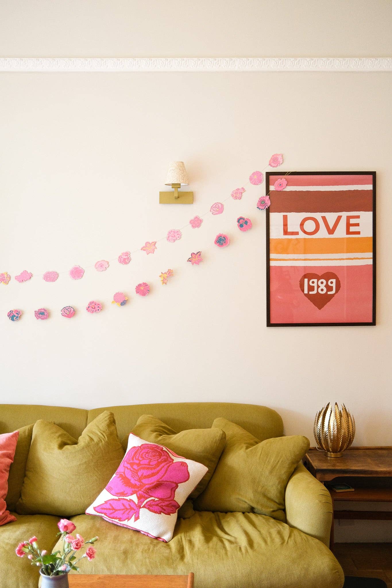 Sewn Garland; Spring Garden