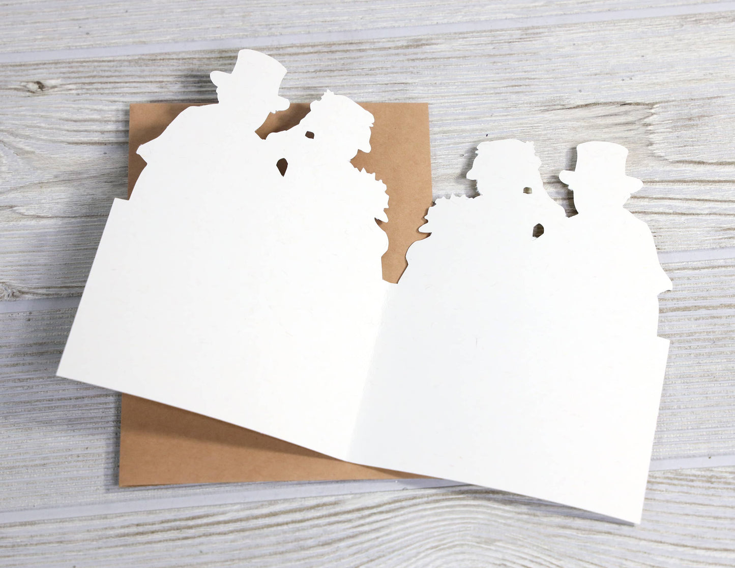 Wedding Card; Macabre Wedding Engagement Card for Perfect Weirdos