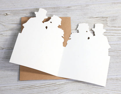 Wedding Card; Macabre Wedding Engagement Card for Perfect Weirdos