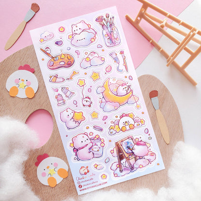 Stickii Sticker Sheet; Starlight Studio