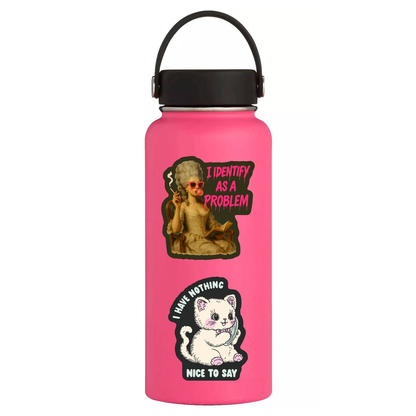 Vinyl Sticker; Identify As A Problem (Funny Book High Quality)