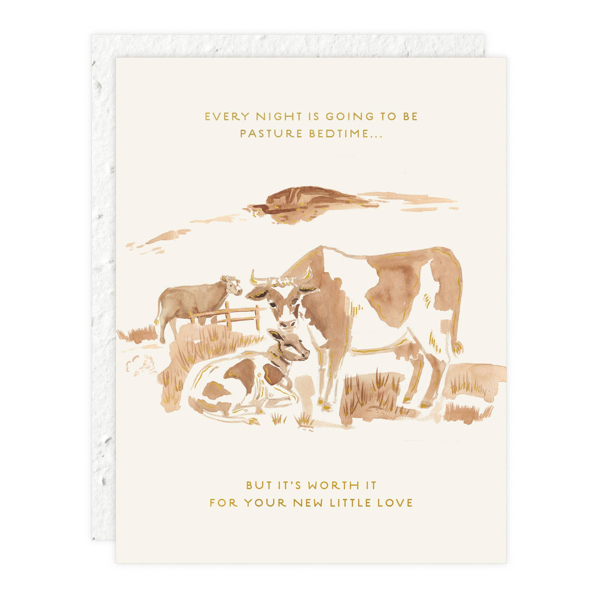 Baby Card; Pasture Bedtime | Seedlings