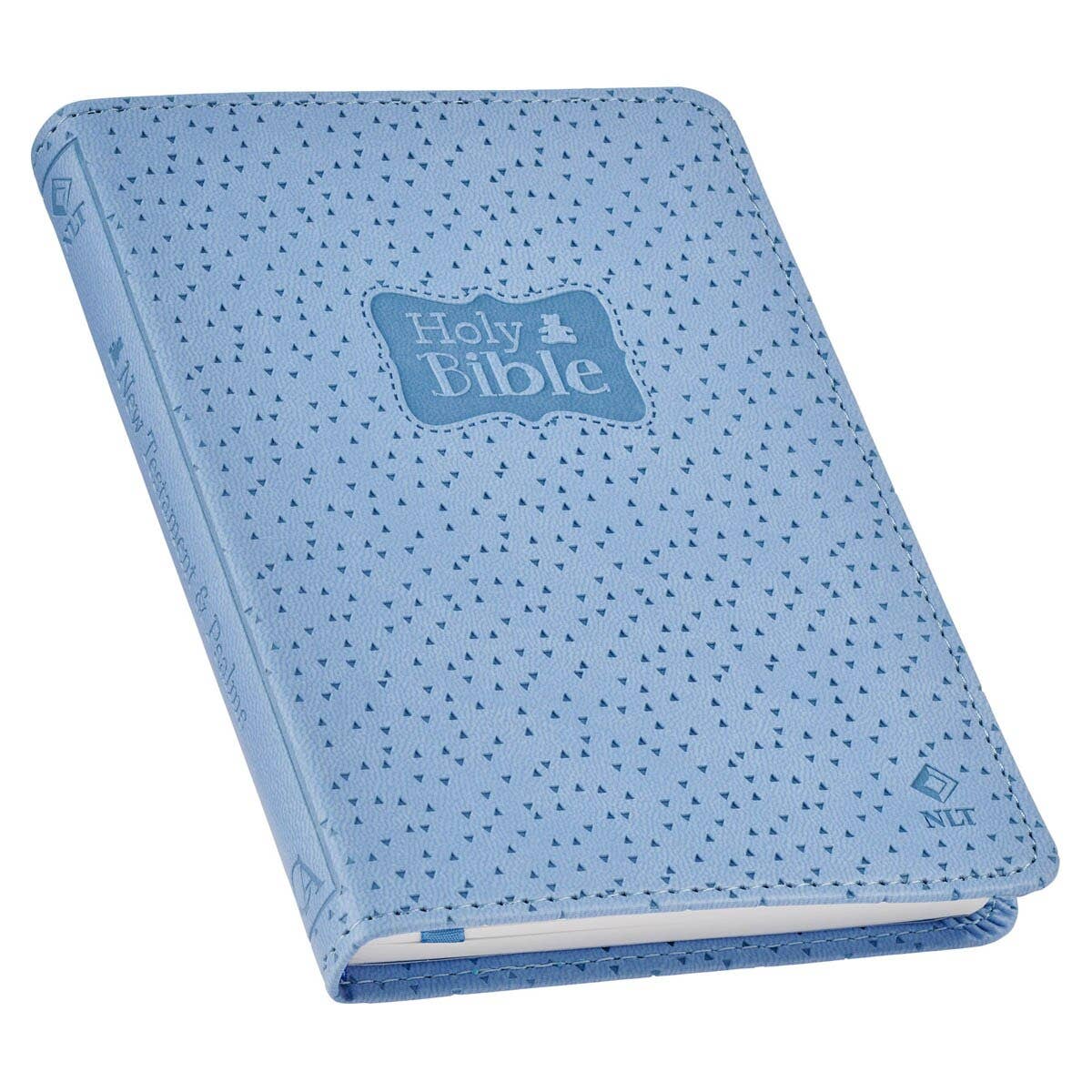 Bible NLT Infant New Testament (Faux leather, Blue)