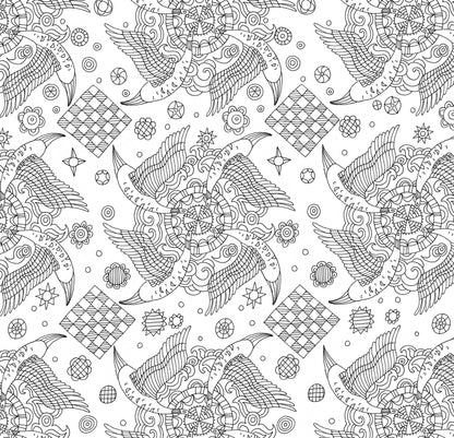 Artist's Coloring Book; Zen Garden