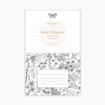 Letter Writing Set; Tree Blooms By Botanica Paper Co. (12 Letters + 6 Envelopes)