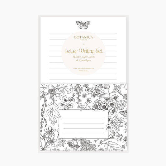 Letter Writing Set; Tree Blooms By Botanica Paper Co. (12 Letters + 6 Envelopes)