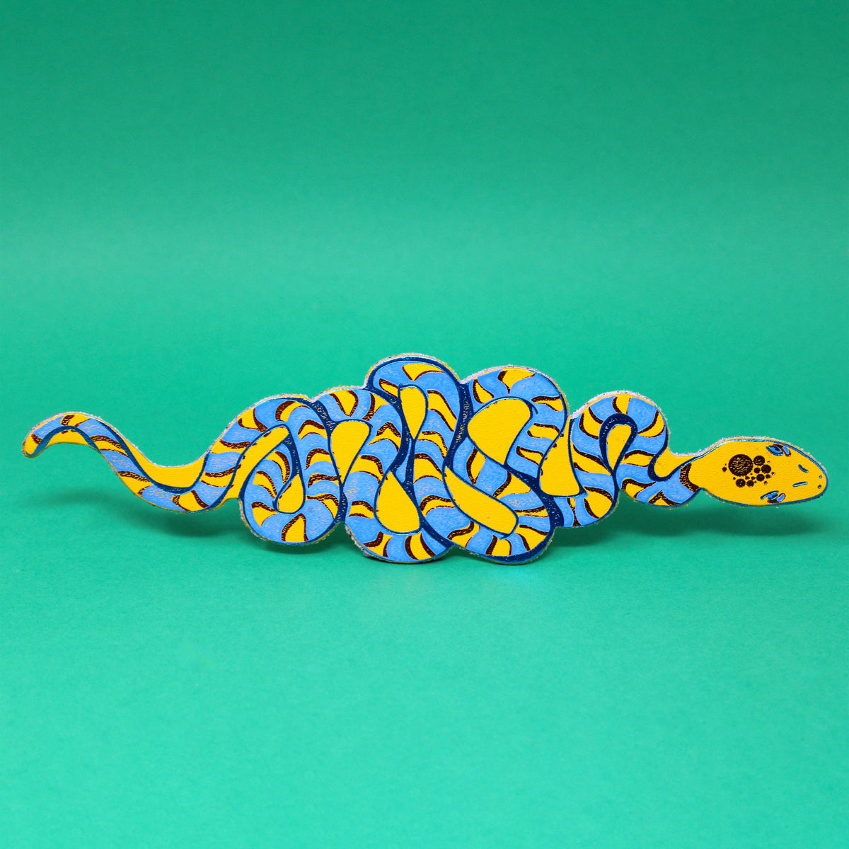 Leather Bookmark; Snake | Ark Colour Design