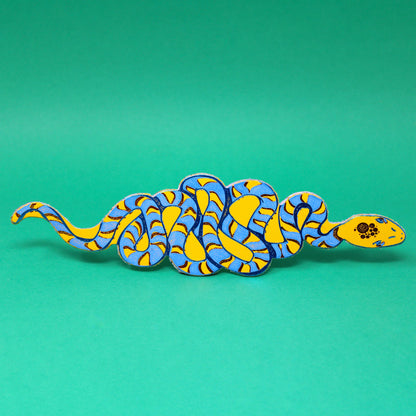 Leather Bookmark; Snake | Ark Colour Design
