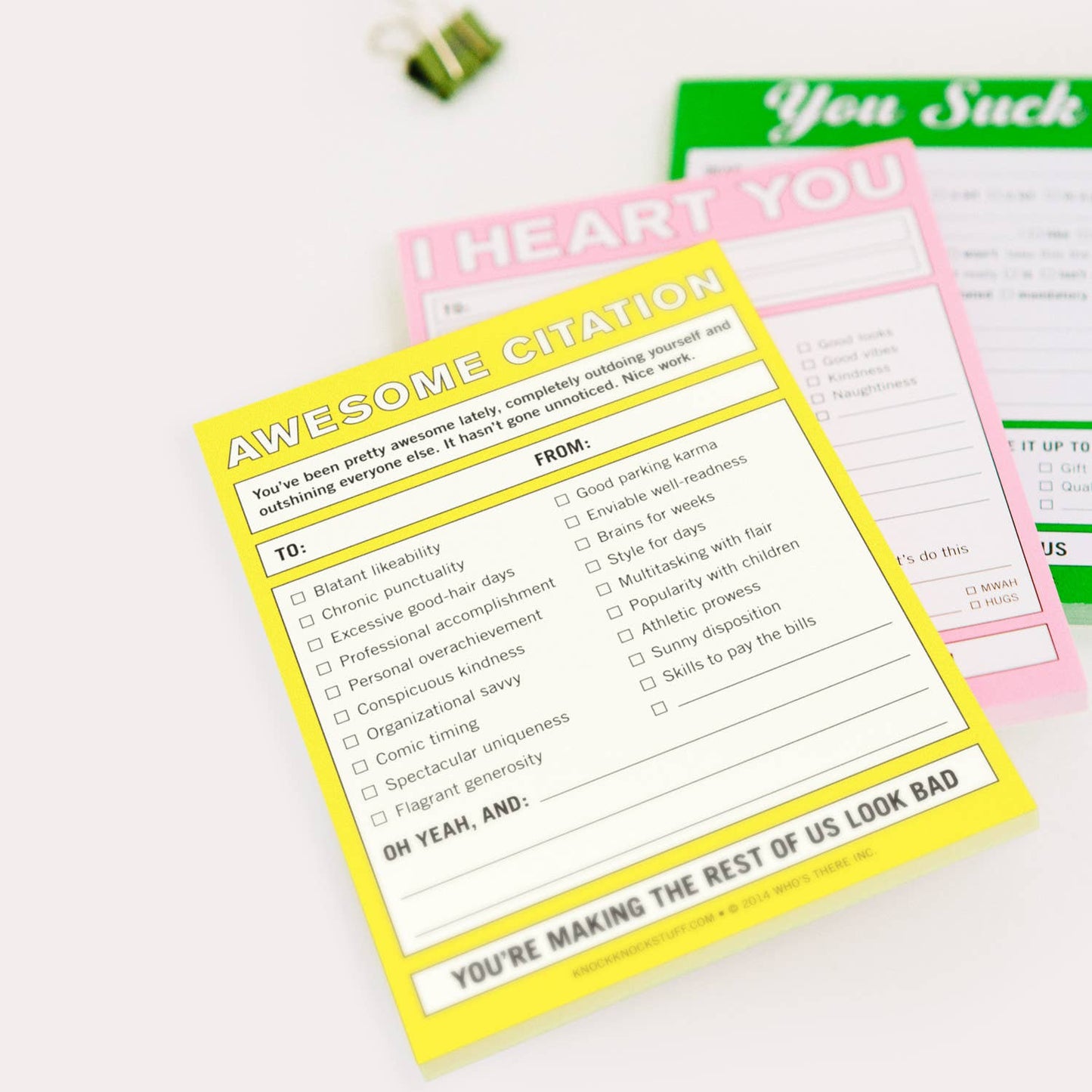 Nifty Notepad; Awesome Citation (Yellow, 50 Sheets)