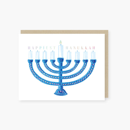 Hanukkah Card; Happiest Hanukkah By 2021 Co.