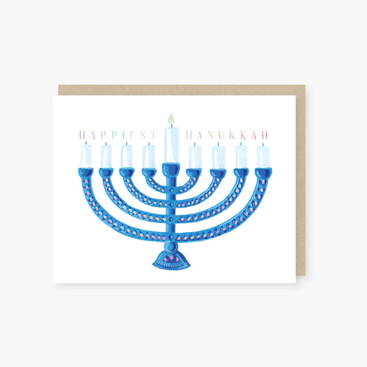 Hanukkah Card; Happiest Hanukkah By 2021 Co.