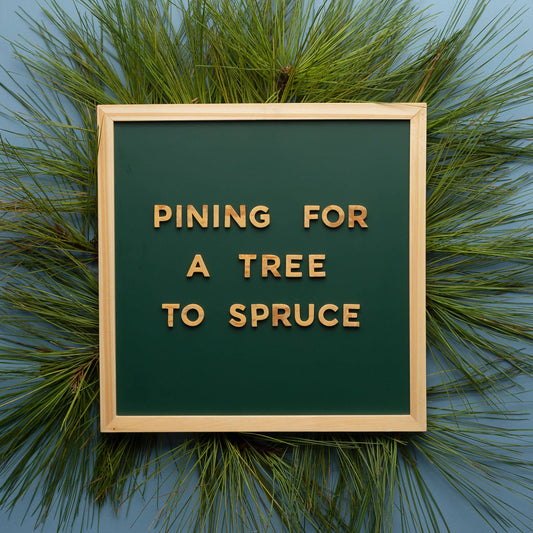 Magnetic Letters; Faux Wood Southern Pine | The Type Set Co.