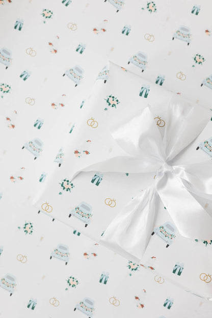 Wedding Pattern Wrapping Paper Roll